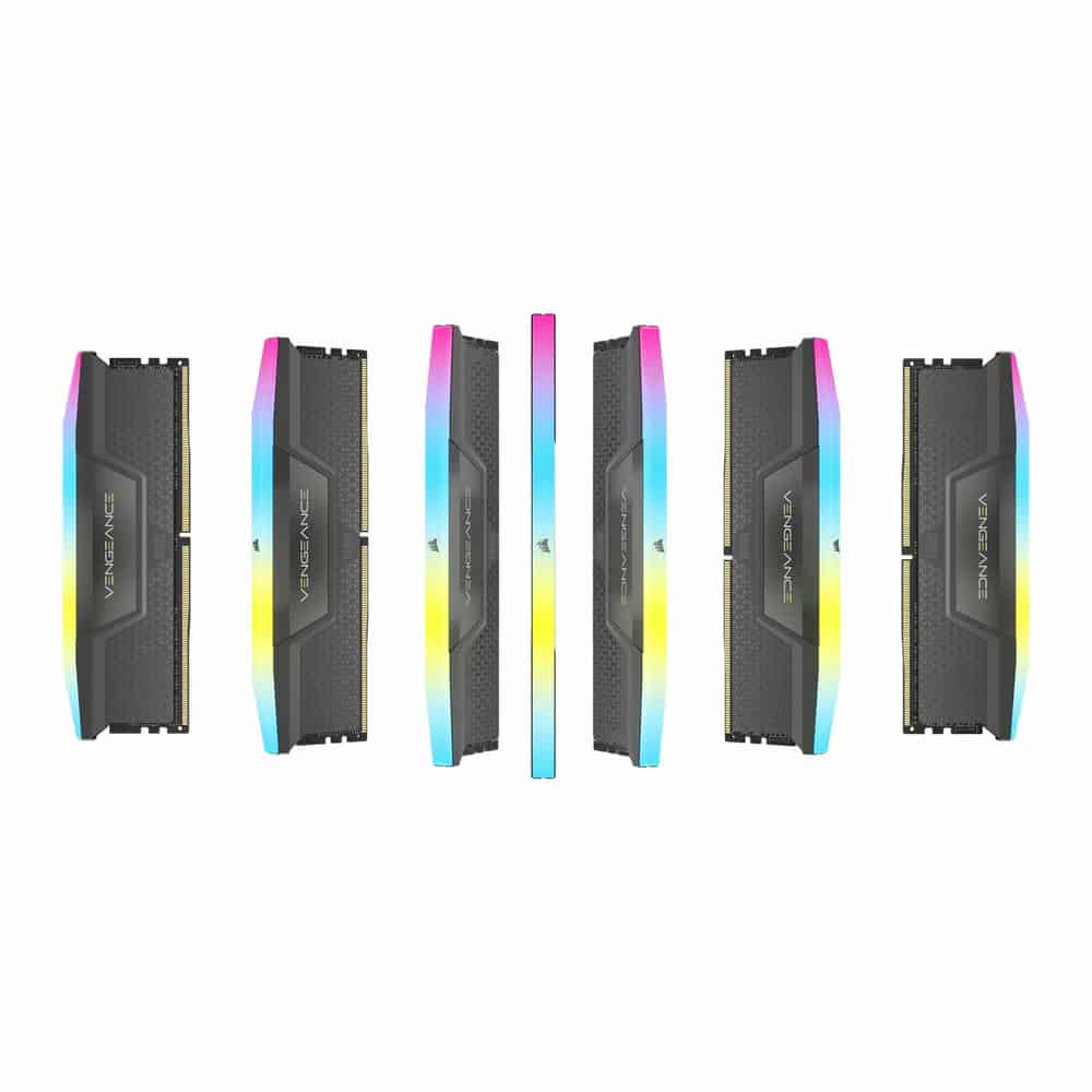 (image for) Corsair Vengeance RGB Grey 64GB 5600MHz AMD EXPO DDR5 Memory Kit